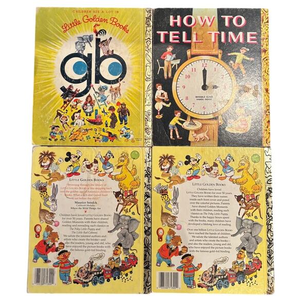 VTG '70+90's Lot of 4 Little Golden Books, Scuffy, Time, Taxi, Caboose - Picture 2 of 8